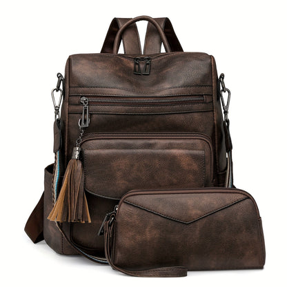 Backpack for Women – Polyester, Large Capacity, Convertible, for Travel – detail view 2