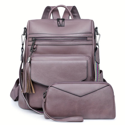 Backpack for Women – Polyester, Large Capacity, Convertible, for Travel – detail view 6