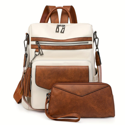 Backpack for Women – Polyester, Large Capacity, Convertible, for Travel – alternate view