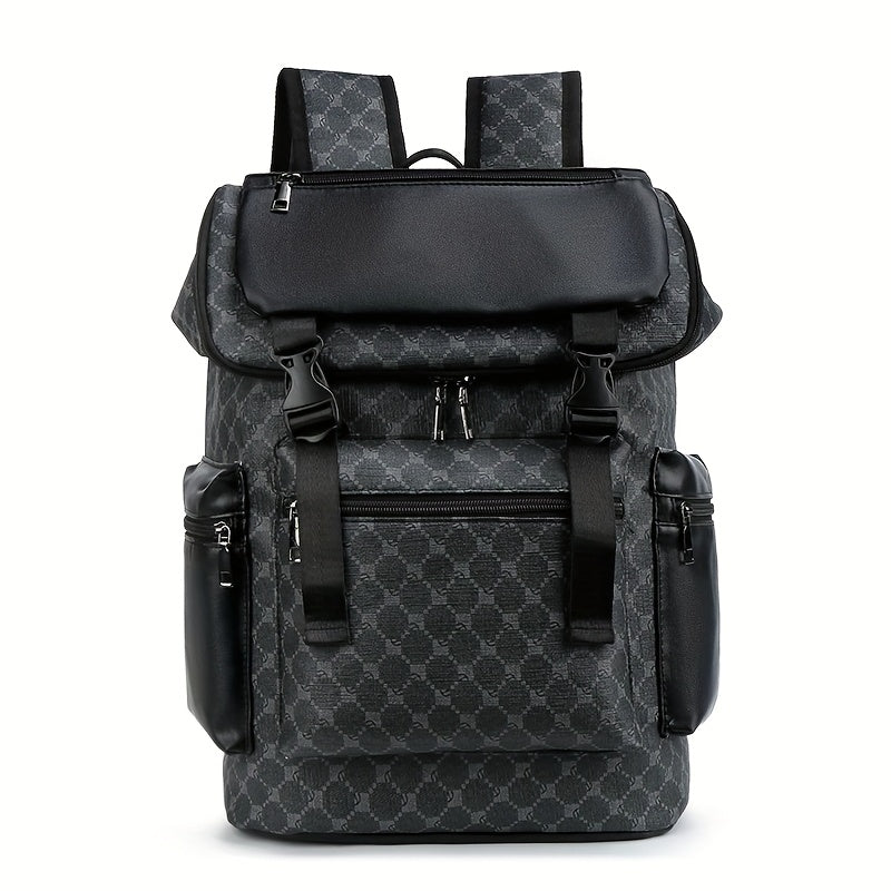 Backpack for Women – PU Leather, Multi-Pocket, Lightweight, for Travel & School – front view - product view 10
