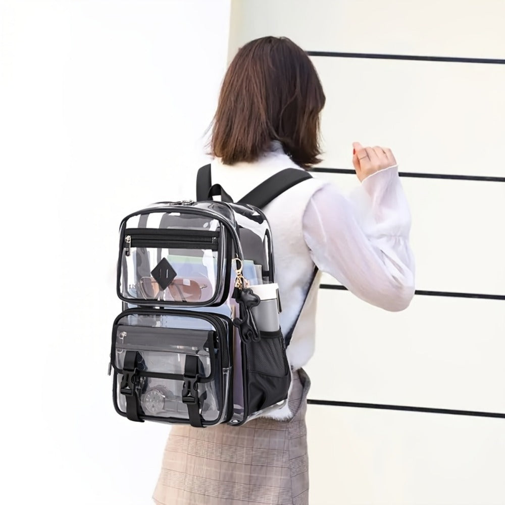 Backpack for Women – PVC, Clear, Transparent, Large Capacity – detail view 4