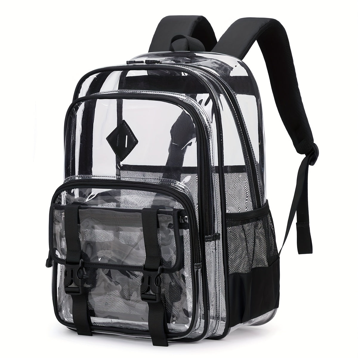 Backpack for Women – PVC, Clear, Large Capacity, Transparent – alternate view