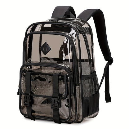 Backpack for Women – PVC, Clear, Large Capacity, Transparent – front view - product view 15