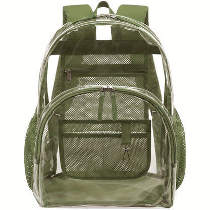 Backpack for Women – PVC, Clear, Transparent, for Travel & Work – alternate view