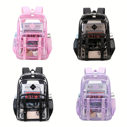 Backpack for Women – PVC, Transparent, Large Capacity, Clear – detail view 3
