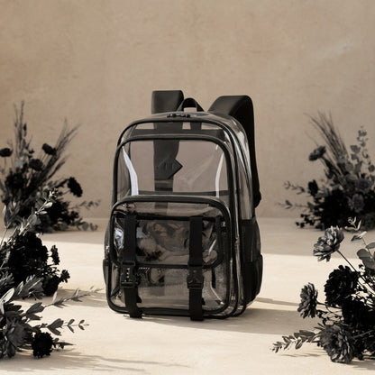 Backpack for Women – PVC, Transparent, Large Capacity, Clear – detail view 8