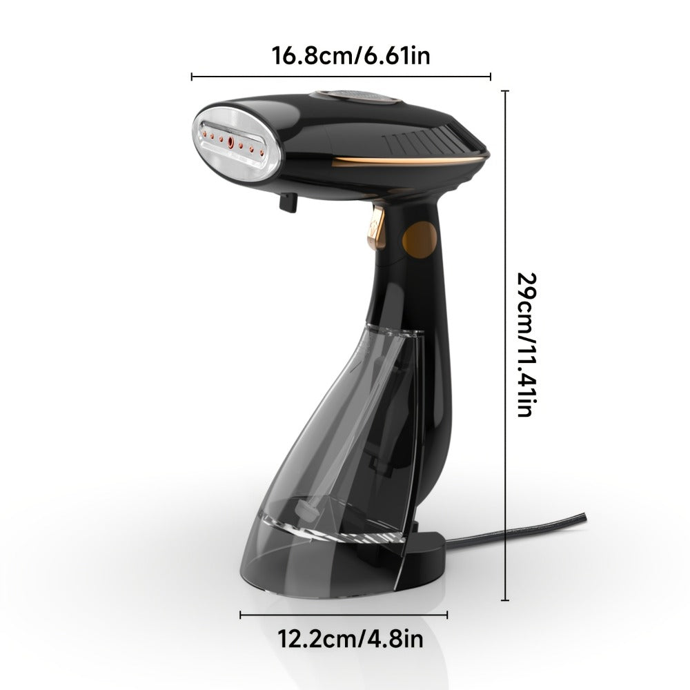 1500W Handheld Garment Steamer with Wide Steam Head, Detachable Tank Area and Two Preserved Model Labels