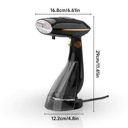 1500W Handheld Garment Steamer with Wide Steam Head, Detachable Tank Area and Two Preserved Model Labels