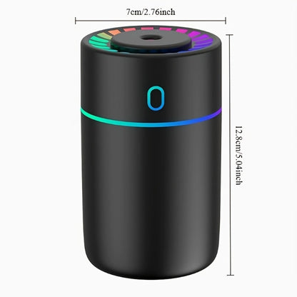 USB Cool Mist Humidifier with Color-Changing Night Light, Portable Desktop Car Aromatherapy Humidifier Nano Fine Mist Facial Steamer
