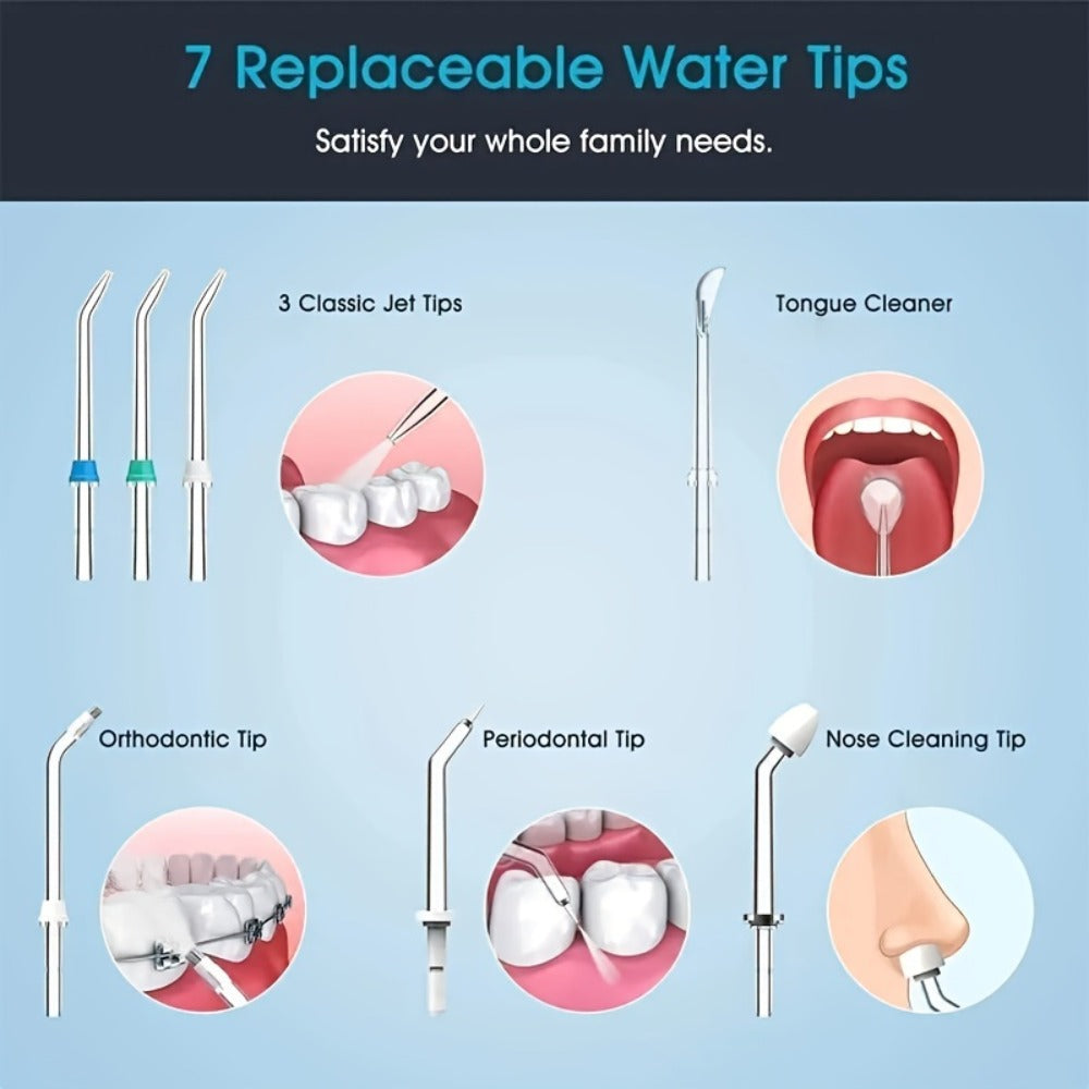 Cordless Water Flosser Electric Oral Irrigator Portable Rechargeable Dental Cleaner – Teeth Cleaning Water