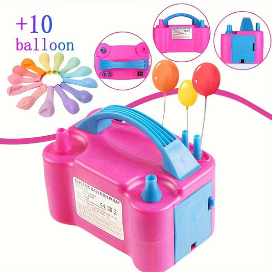 Electric Balloon Pump Double Nozzle 600W – Portable Fast Balloon Blower Inflator for Party Decoration, Birthday, Wedding & Events