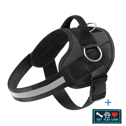 Breathable Reflective Dog Harness with Control Handle – Adjustable Outdoor Vest for Walking Running Hiking – XS to XXL