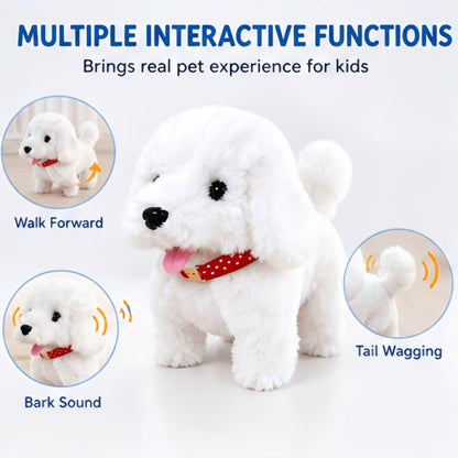 Robot Dog Toy for Kids Interactive Plush Puppy Walks Barks Wags Tail Smart with the Listed Color, Size or Set Options for Everyday Use