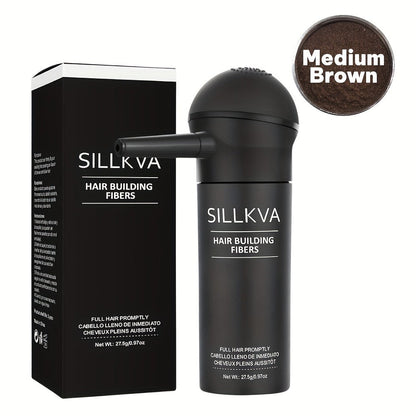Hair Fibers Spray Applicator Kit Instant Thickness for Thinning Hair & Bald Spots SILLKVA for Makeup, Travel and Everyday Vanity Use