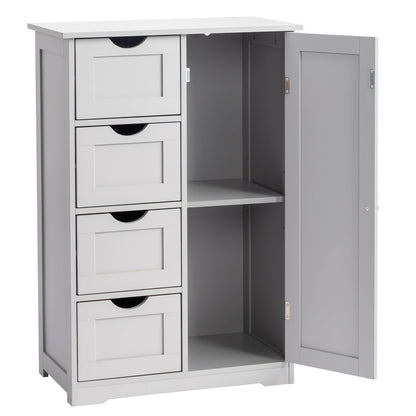 Bathroom Floor Cabinet shown in the Grey option