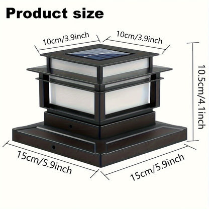Solar Post Cap Lights for Fence Deck 6 Pack - Outdoor Bright LED for Garden Porch Patio Stair for an Everyday Personal Care Routine