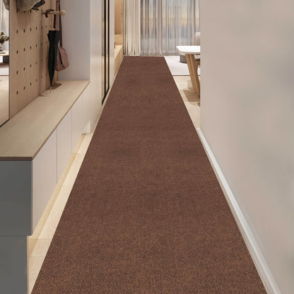 Solid-Color Hallway Runner in Five Neutral Shades with 60 cm Width and Four Listed Lengths