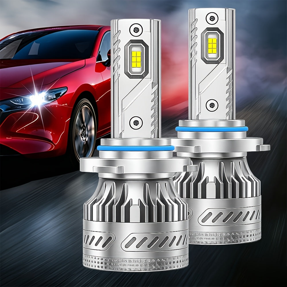 LED Headlight Bulbs 30000 Lumens 350W – H4 H11 9005/HB3 9006/HB4 9012/HIR2 | 6500K White 12V | 2-Pack Upgrade for Brighter Nighttime Driving