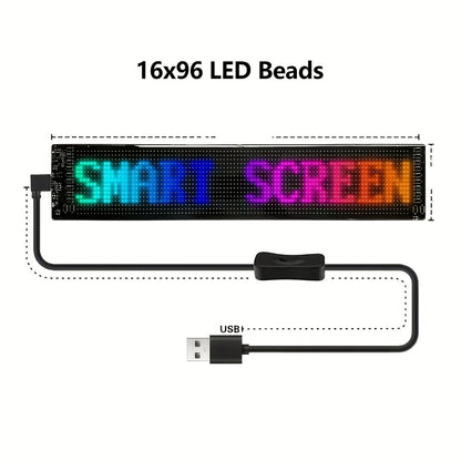 LED Matrix Panel Flexible Programmable Display – Bluetooth APP Control, USB Powered DIY LED Sign Board
