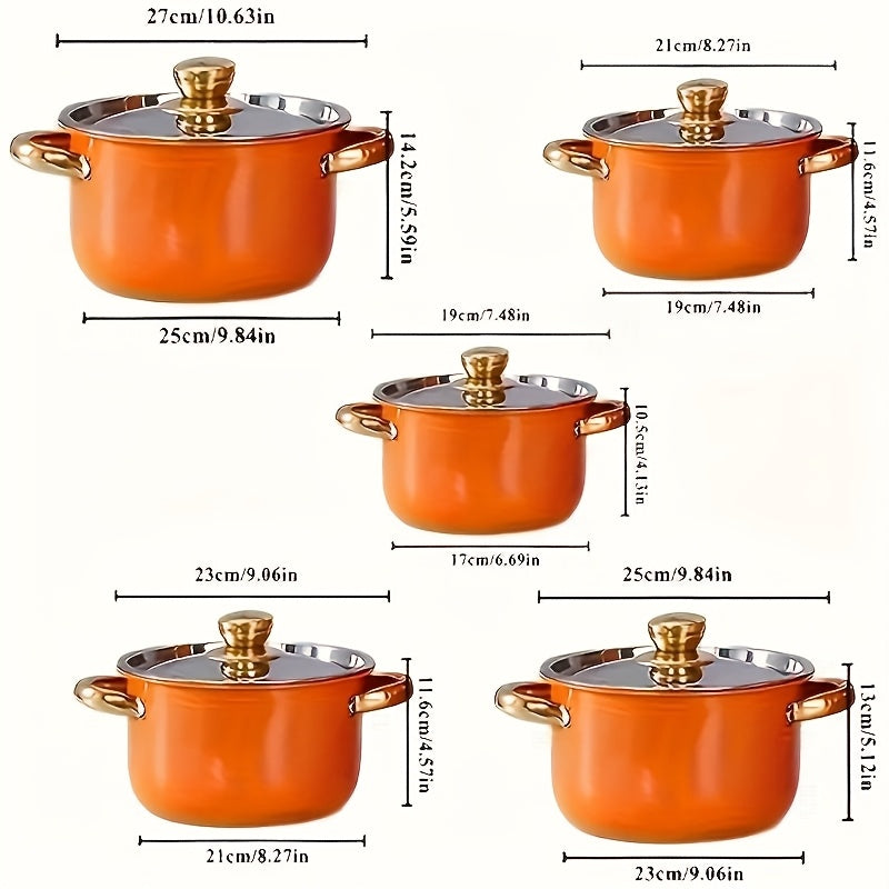 Non-Stick Cookware Set Pots and Pans 10 & 12 Piece, Heat-Resistant Frying Pan, Saucepan & Stewpot