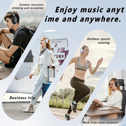 WH35MAX Noise Cancelling Wireless Headset HiFi Deep Bass Built-in HD Mic Comfortable for Bedside Audio, Alarms and Room Entertainment