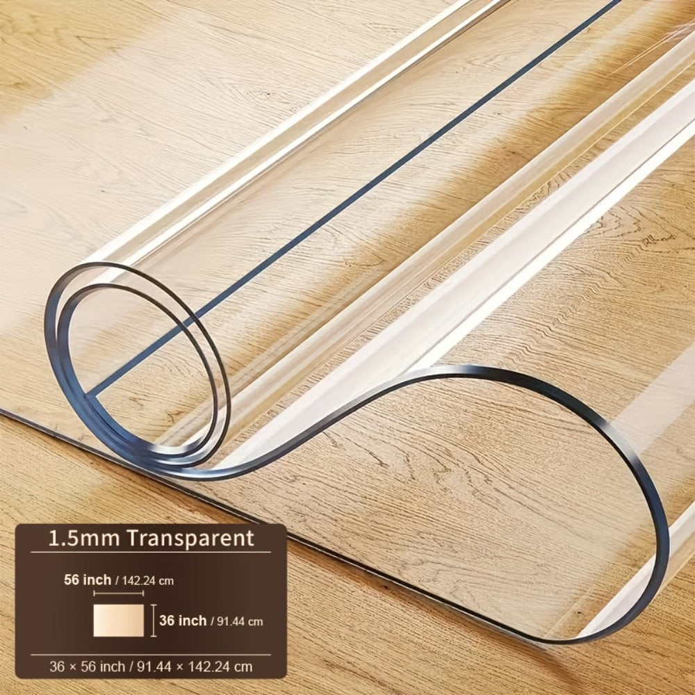 Tablecloth Clear PVC Protector in 1.5mm Thickness with 35 Rectangle and Square Size Options