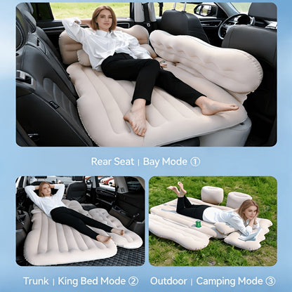 SUV Back-Seat Inflatable Mattress with Electric Pump, Storage Bag and Repair Kit in Four Colors