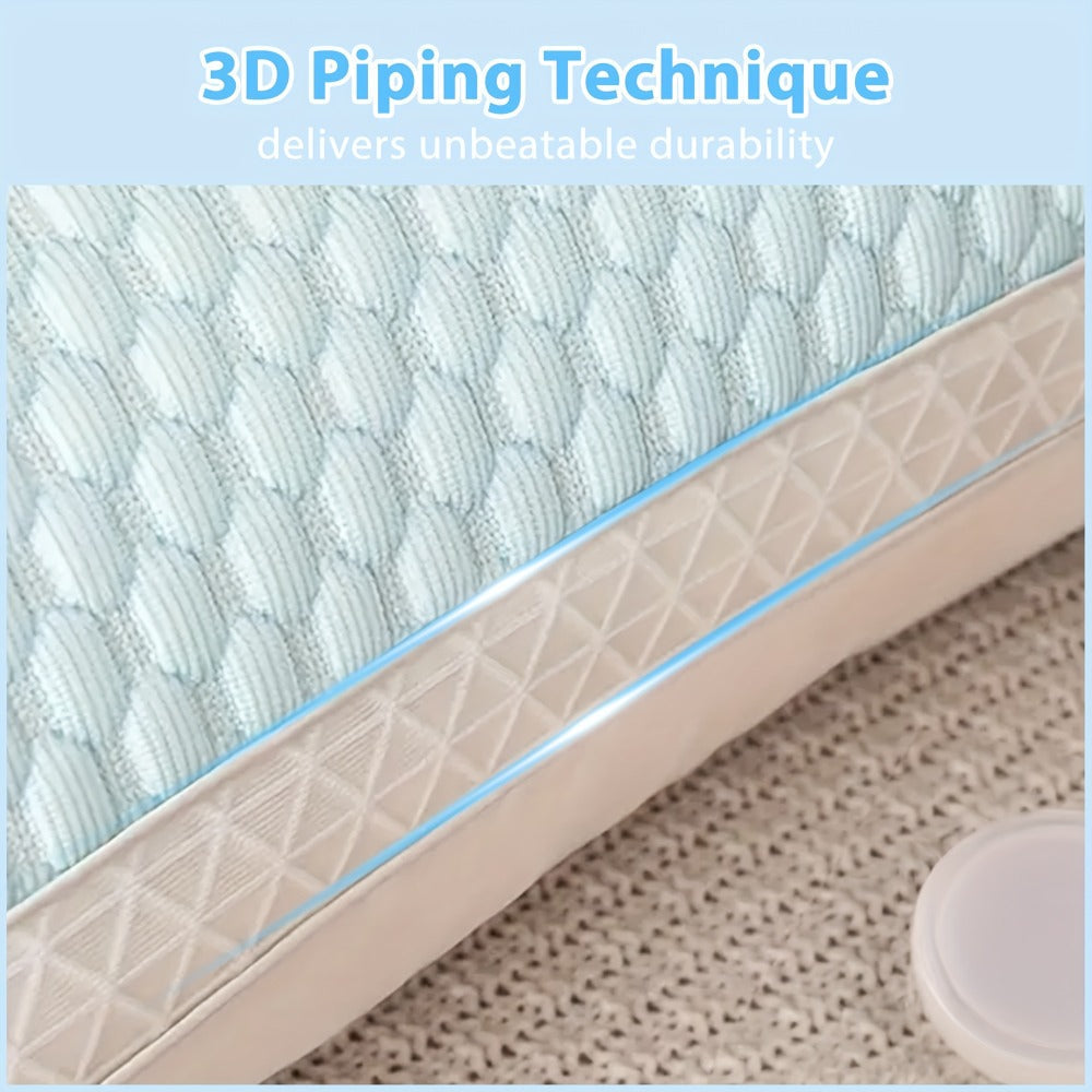 Cooling Bed Pillows 2-Pack – Neck Support for Side, Back & Stomach Sleepers | Machine Washable | Soft Polyester Fill | Perfect for Bed