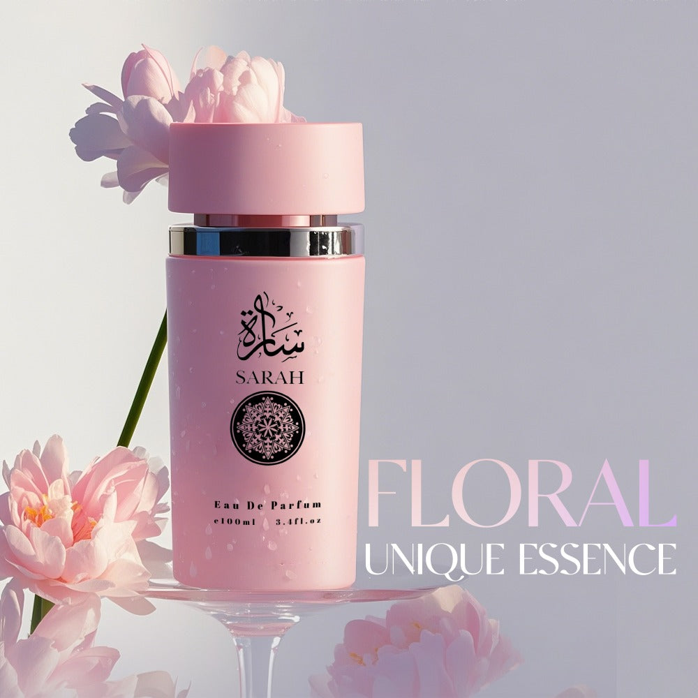 Women's Perfume SARAH Eau de Parfum 3.4 oz with Floral Amber, Vanilla, Citrus and Jasmine Notes