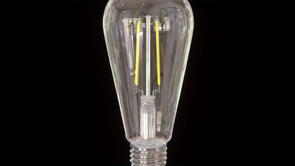 LED Edison Bulbs ST64 6 Pack 6W 60W Equivalent - E26 Vintage Filament Globe Bulb 700LM Flicker-Free Non-Dimmable