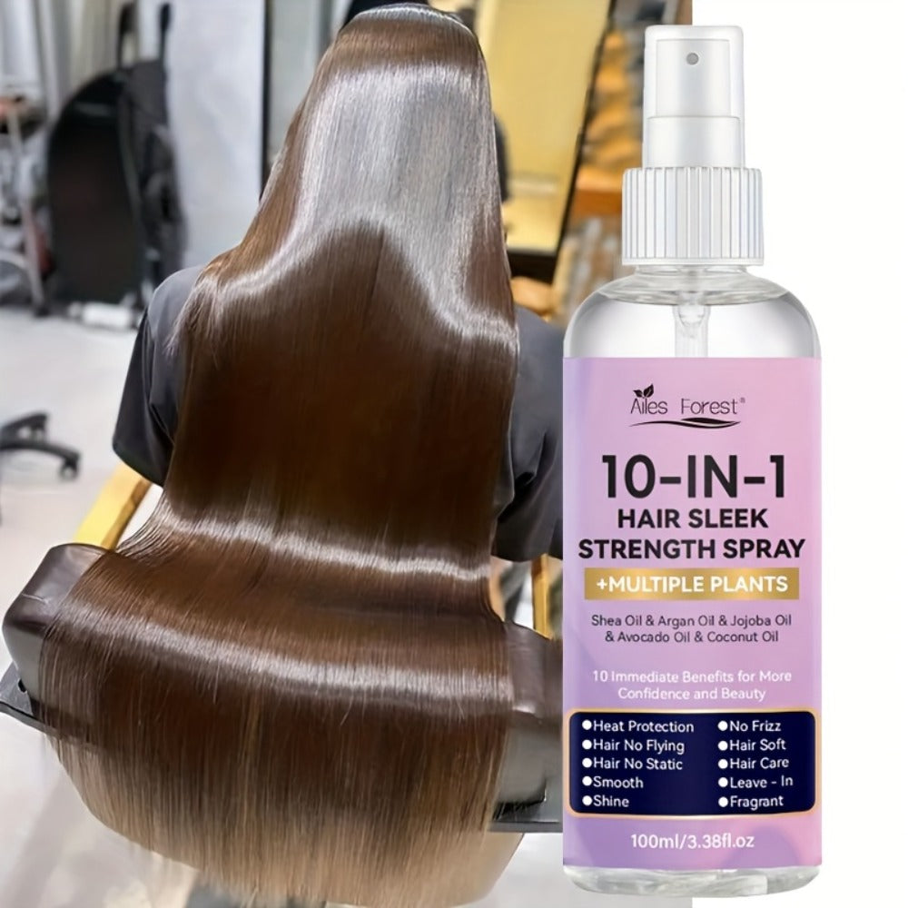 Leave-In Conditioner Spray 10-in-1 No-Rinse 100ml, Fragrance-Free Anti-Frizz Detangling Heat Protection