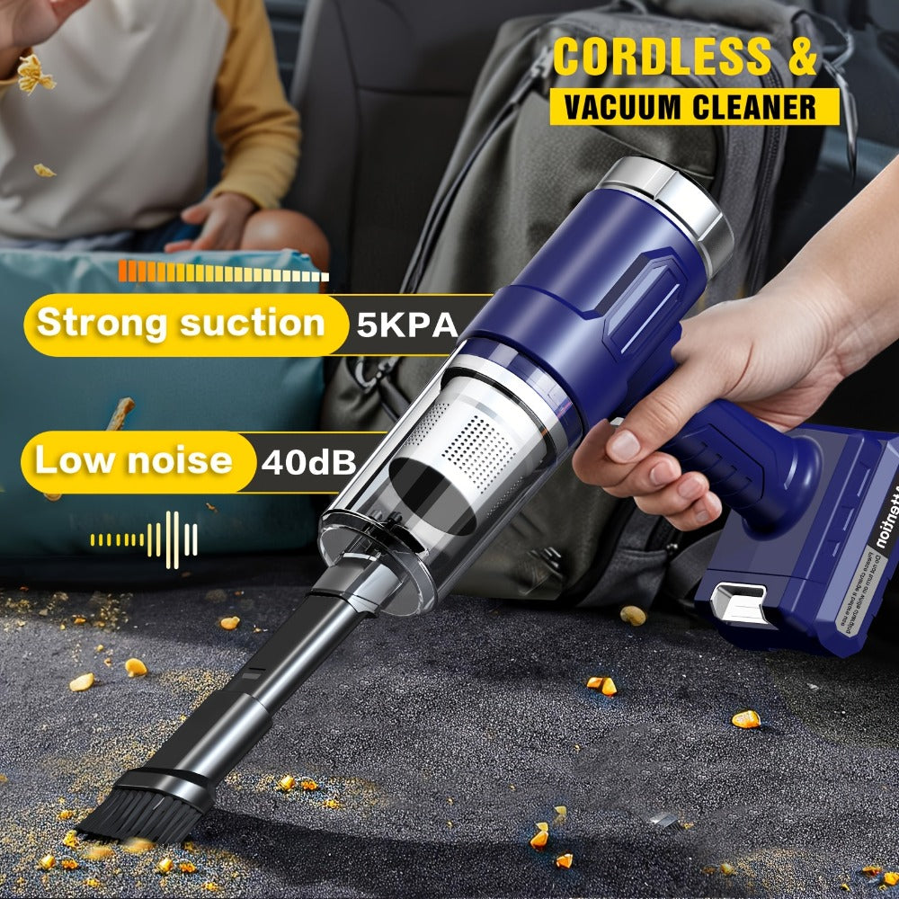 Model 701 Cordless Car Vacuum Cleaner with 5KPa Source Rating, 2000mAh Label, Six Trim Options and Nozzle Set