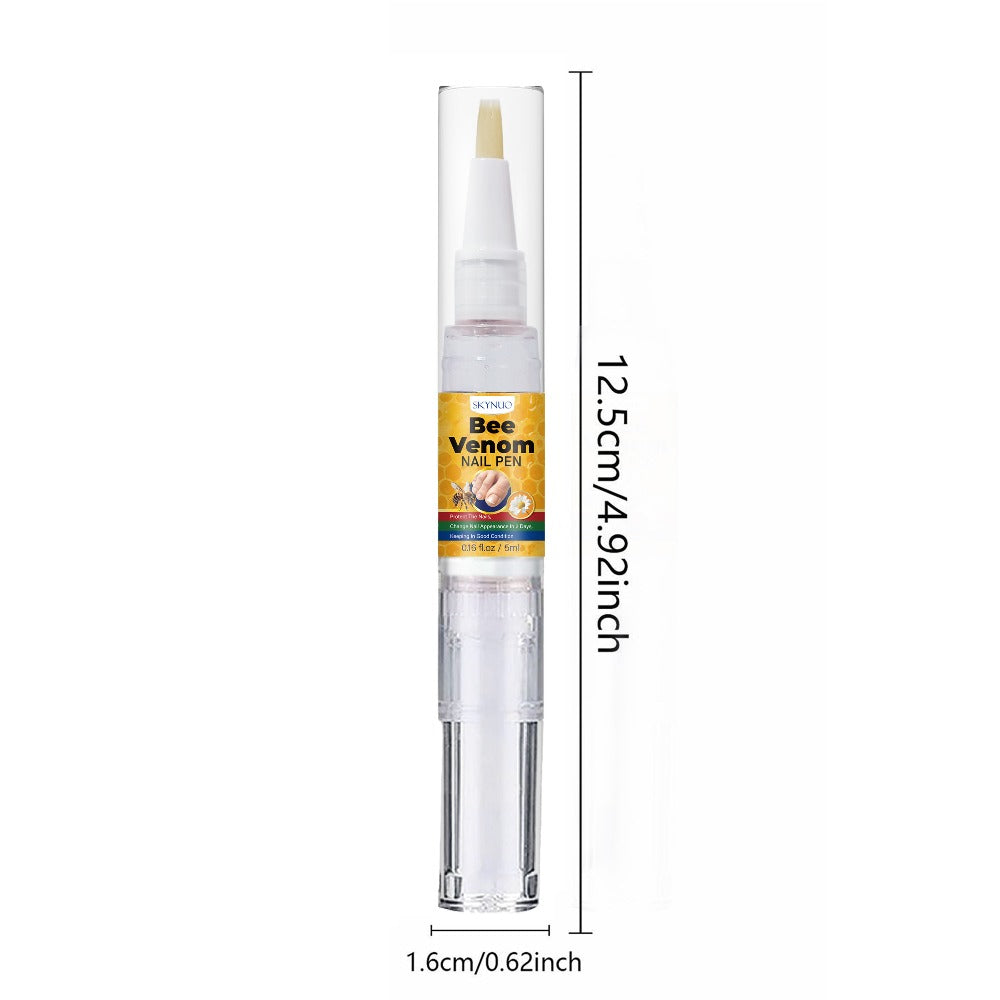 Toenail Pen with Bee Venom, Extra Strength Nail Hardener & Brightener, Nourishing Formula, Treatment