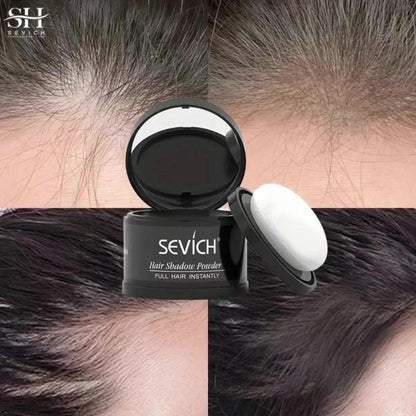 Thinning Hair Root Coverage Powder with Brush, Instant Hairline Concealer Natural Shadow Effect