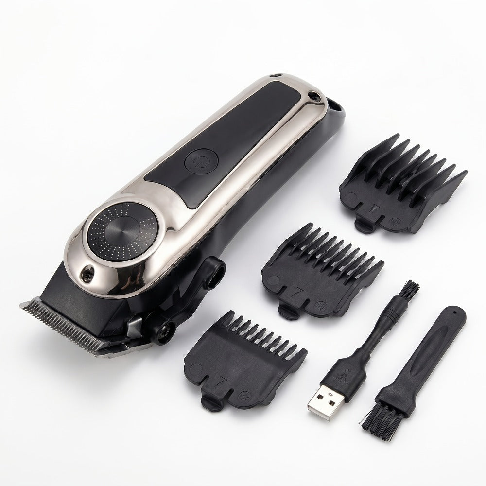 Hair Clipper Whistpot Single or Three-Piece Grooming Kit with USB Charging, Displays and Four Source Options