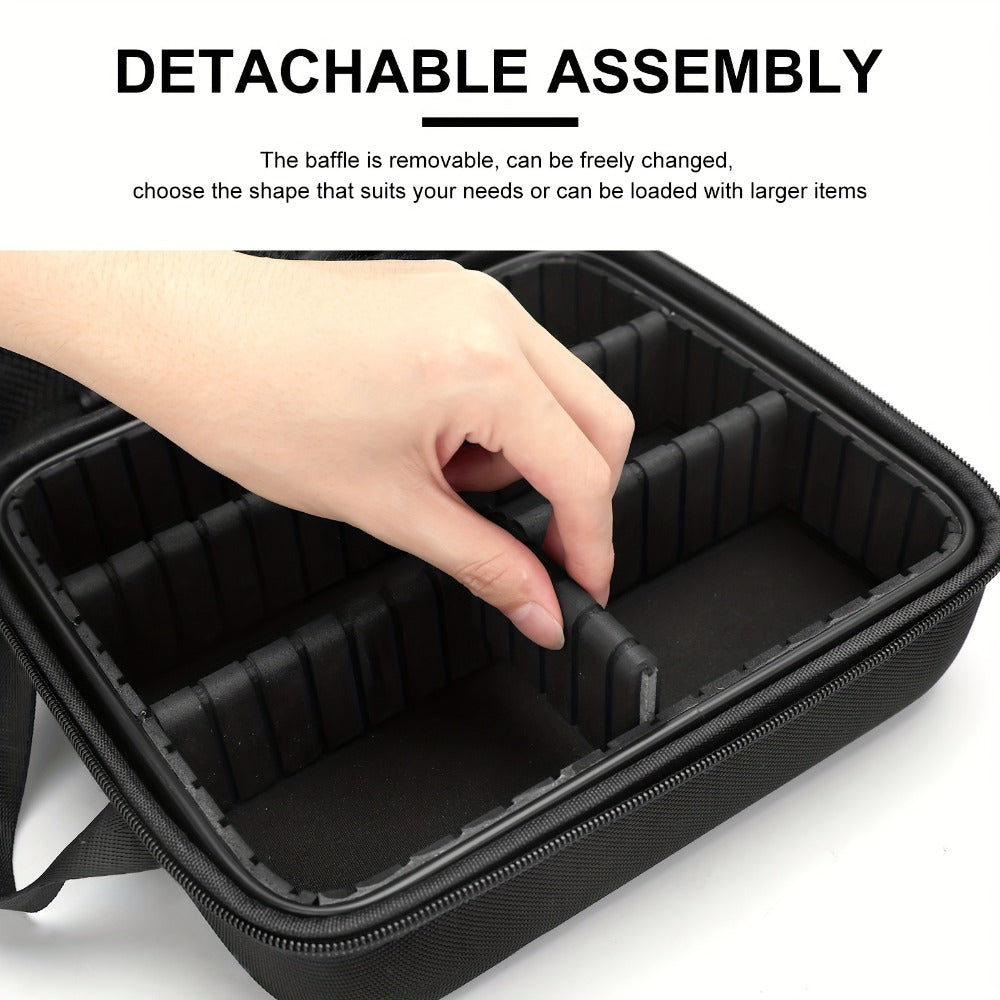 Hard Shell Barber Case Portable – Hair Clipper Trimmer Beauty Tools Organizer Travel Storage Bag Barbershop Styling Kit Carrying Case