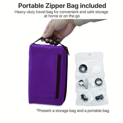 Blood Pressure Monitor Manual Aneroid Set, Upper-Arm Nylon Cuff with Dial Gauge, Stethoscope and Case