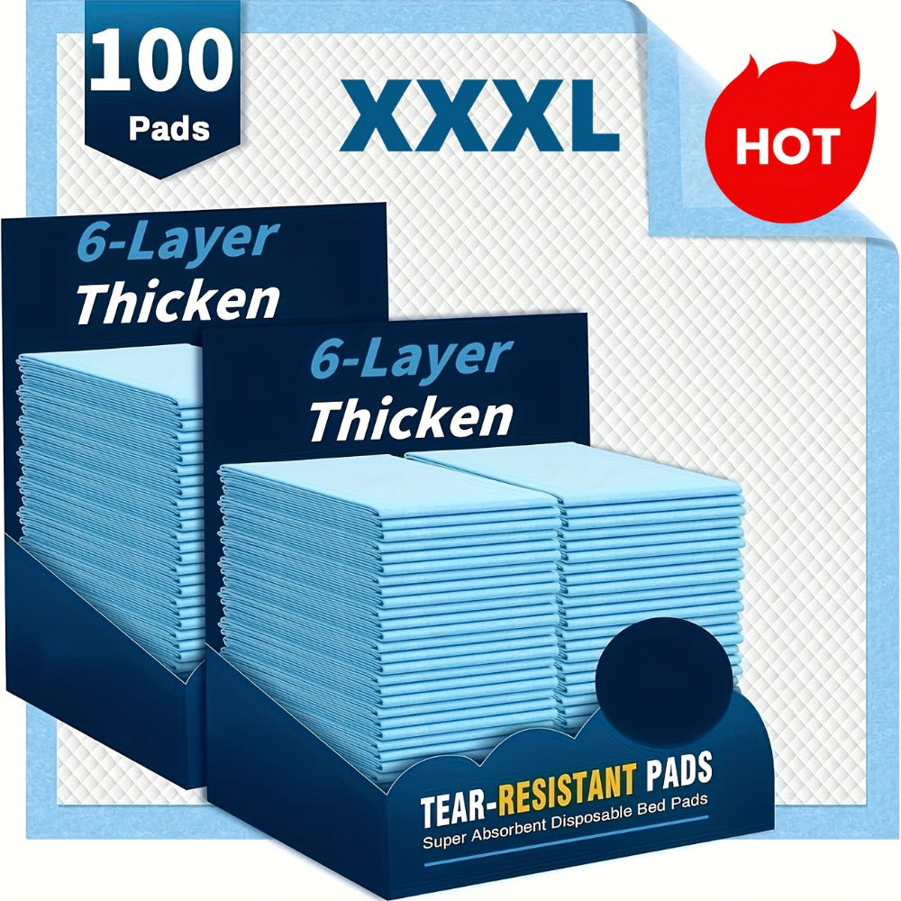 Disposable Underpads for Adults - XXL & XXXL Extra Large Incontinence Bed Pads - Leak-Proof for Entryways, Bedrooms and Living Spaces