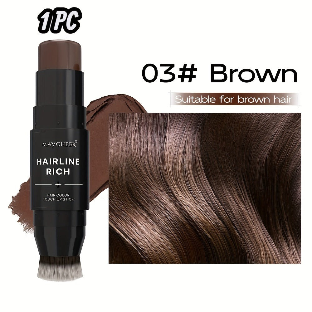 Root Touch-Up Hair Color Pen with Brush Applicator, Instant Gray & White Hair Coverage, Plant Squalane Nourishing Formula