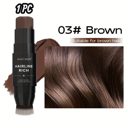 Root Touch-Up Hair Color Pen with Brush Applicator, Instant Gray & White Hair Coverage, Plant Squalane Nourishing Formula