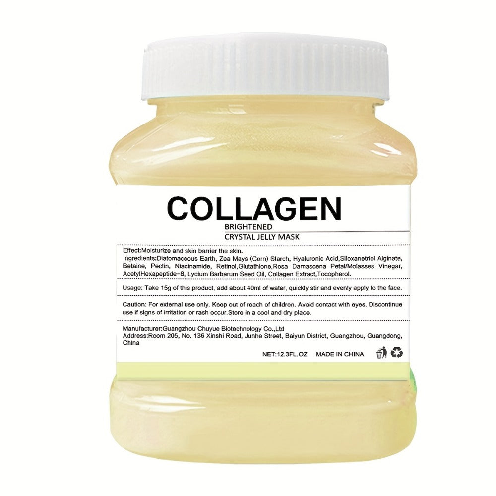 DIY Peel-Off Face Mask Powder Collagen & Turmeric, with Hyaluronic Acid & Beta-Glucan for Bath Time, Home Spa and Personal Care