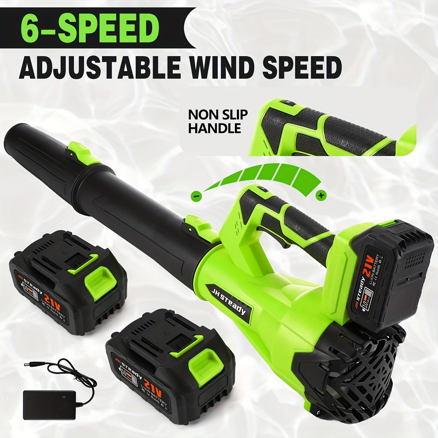 Cordless Leaf Blower Battery Powered, Lawn Yard Patio Driveway Blower for Garden, Patio and Yard Use