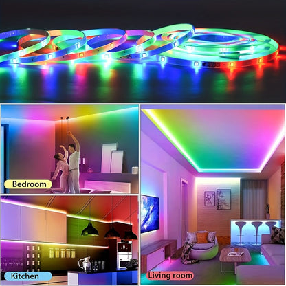 RGBIC TV Backlight Strip Lights for 10-85 Inch TV & Monitor, USB Powered Smart LED Bias Lighting with App Control