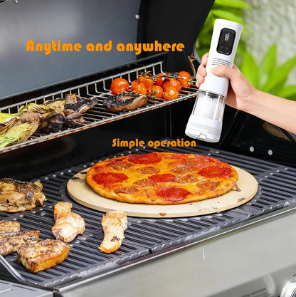 Electric Salt and Pepper Grinder Set Rechargeable USB Large with Base Adjustable Coarseness LED Display Kitchen Gift Silver Black