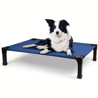 Elevated Pet Cot with Metal Frame, Textilene-Labeled Mesh Deck, Four Sizes and Seven Colors