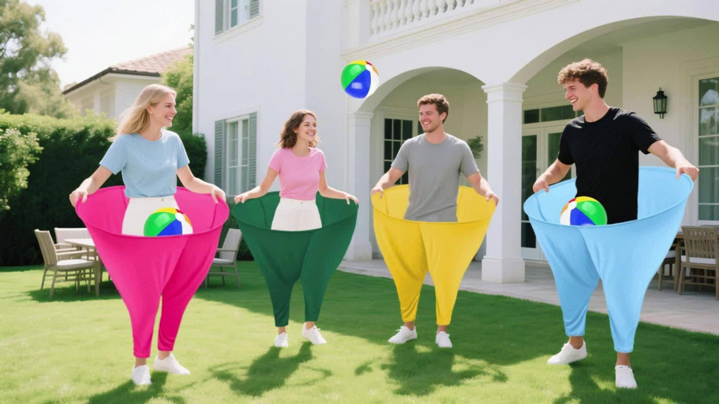 Granny Pants Yard Game 2pcs, Giant Outdoor Tossing Game Set for Adults & Family, Fun Lawn Games for Backyard