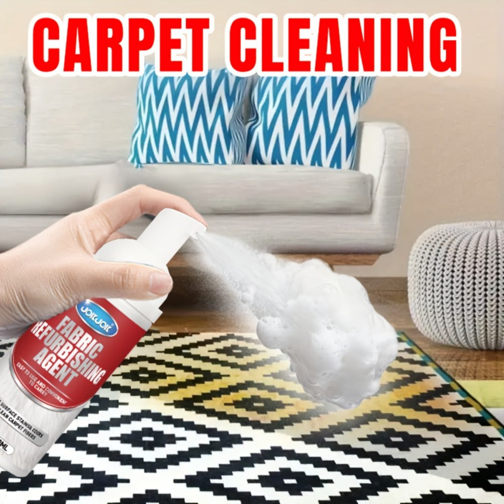 Fabric & Upholstery Cleaner Spray 2.03oz with Towel, Deep Stain Remover for Carpet, Sofa & Car Interior