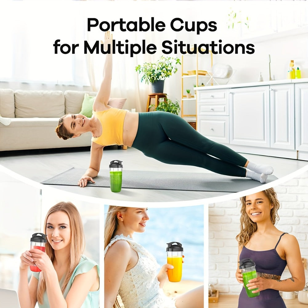 Personal Smoothie Blender 15pcs - Blender for Shakes and Smoothies with Grinder Combo 2-Speed for Entryways, Bedrooms and Living Spaces