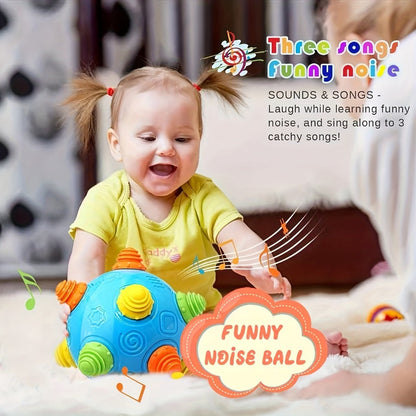 Bouncing Music Dancing Ball Baby Toy, Interactive Electric Rolling Sensory Ball with Lights, Sounds & Melodies