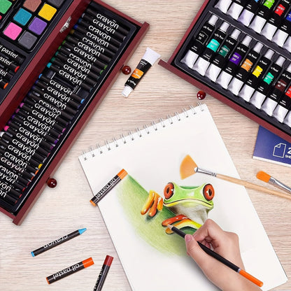 175-Piece Deluxe Art Set in Wooden Case with the Listed Color, Size or Set Options for Everyday Use